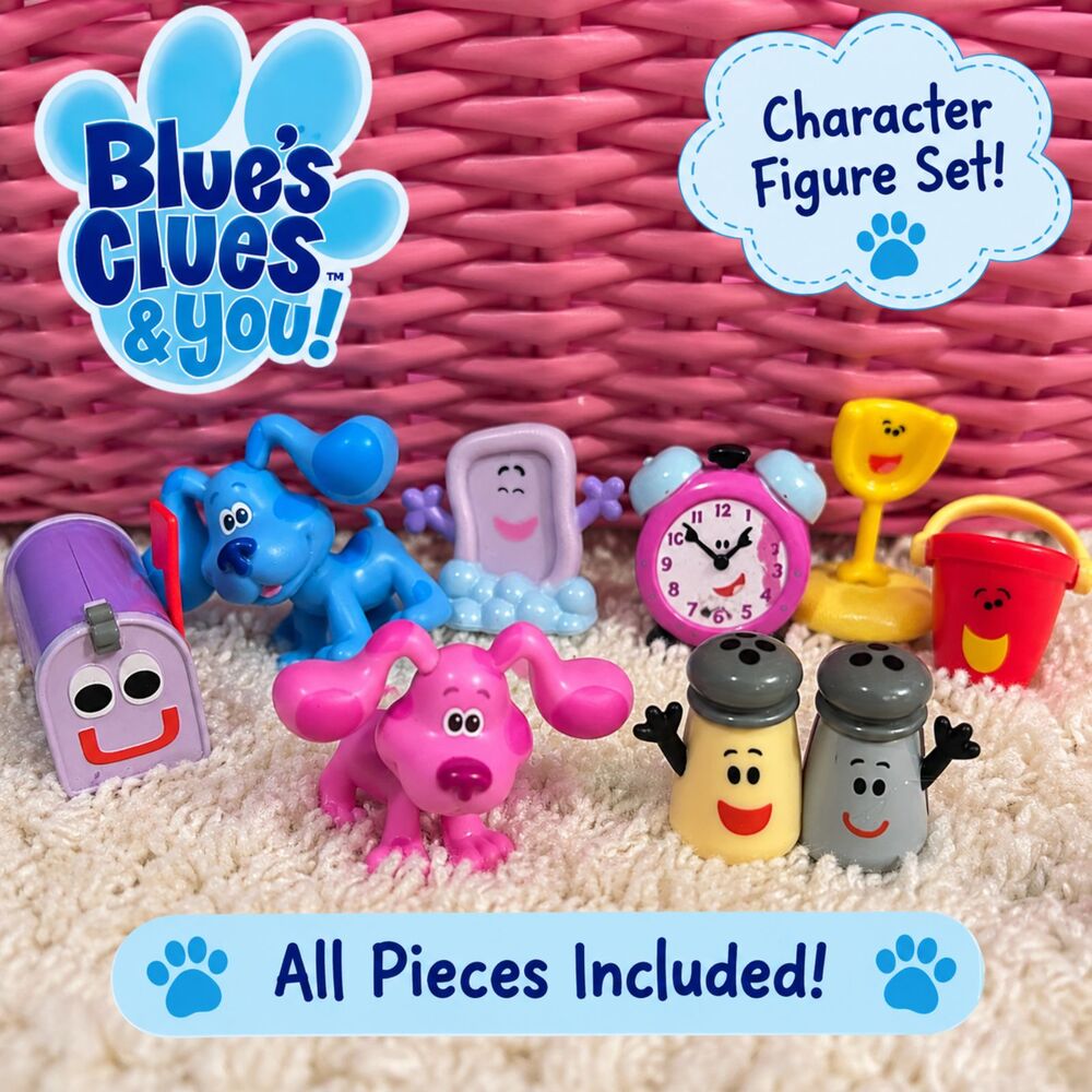 Blue’s Clues & You! 9-Piece Character Figure Set – Blue, Magenta & Friends